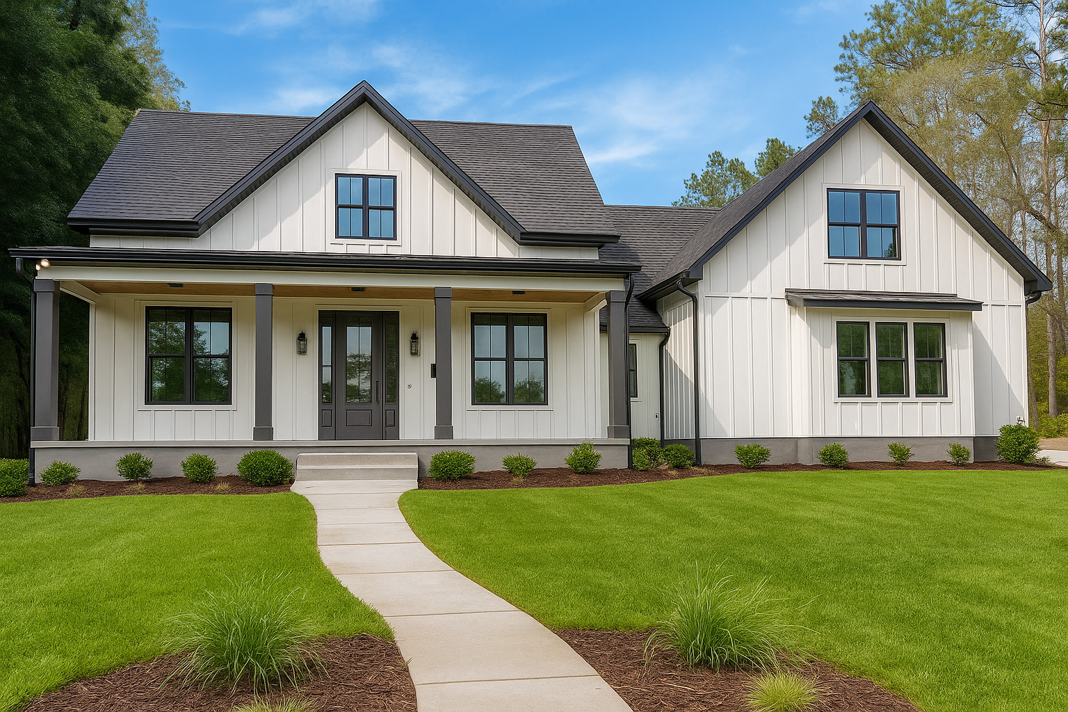 Modern farmhouse construction