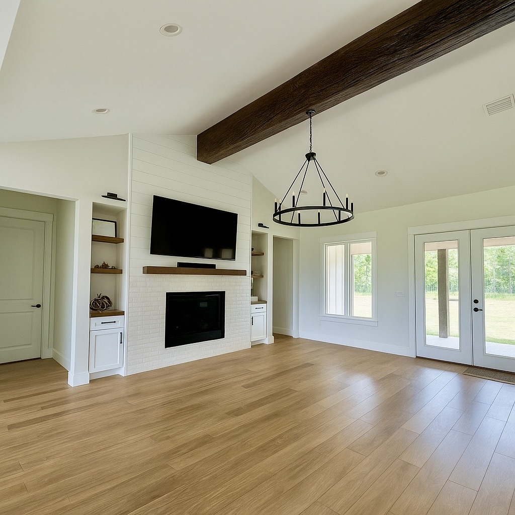 Living Room with Fireplace